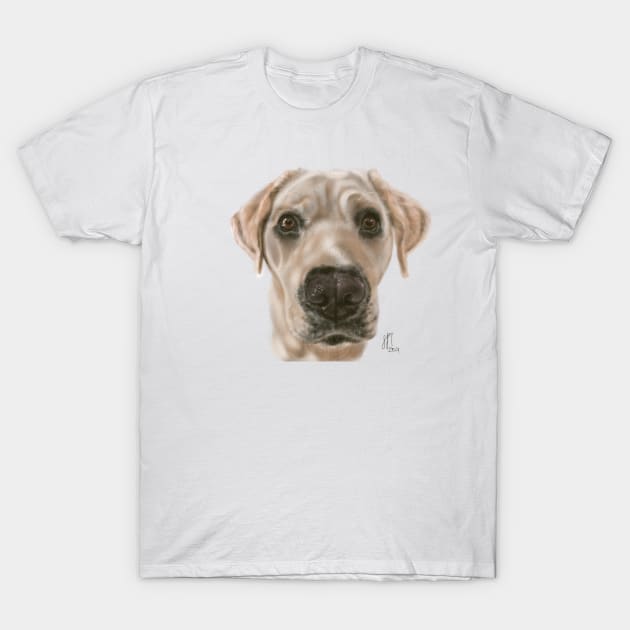 A Sweet Labrador Puppy T-Shirt by LITDigitalArt